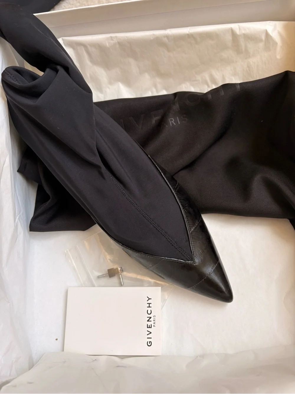 Givenchy Black Over-the-Knee Stretch Boots